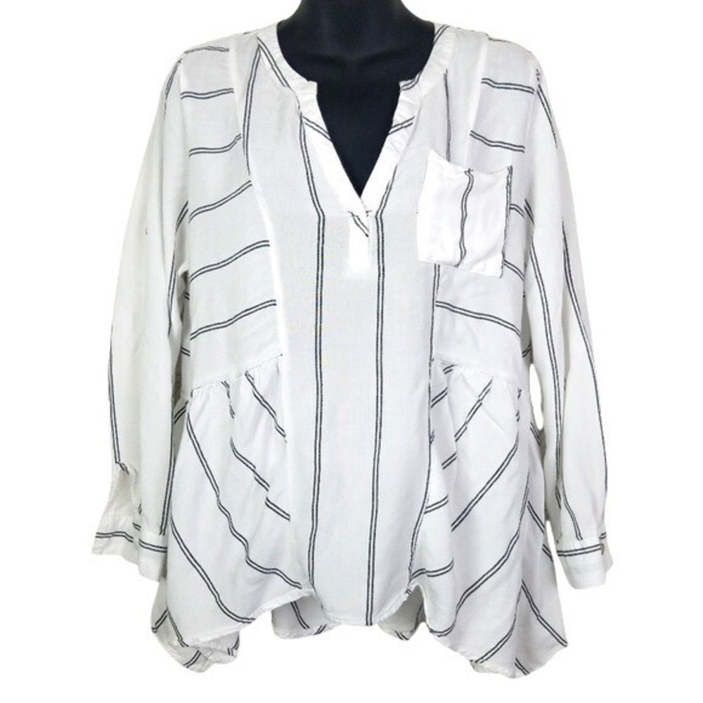 Ethereal‎ Striped Tunic Blouse Women's Size Small